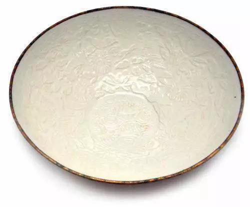 定窯定瓷-白瓷印花盤 定窯定瓷-白瓷印花盤